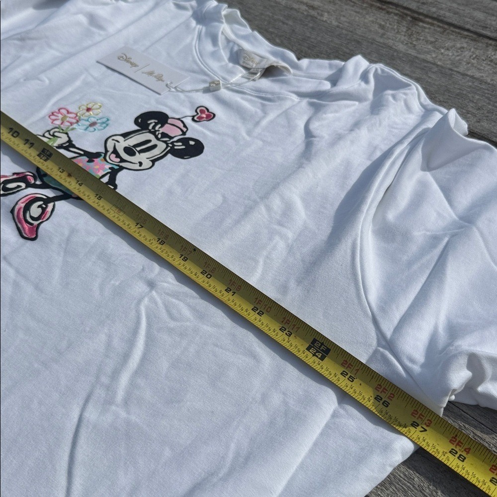 LILLY PULLITZER Ballad Sweatshirt Lilly Hearts Disney MINNIE size XXL NWT - Picture 4 of 7
